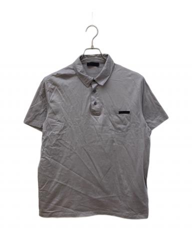 中古・古着通販】PRADA (プラダ) ポロシャツ グレー サイズ:XL