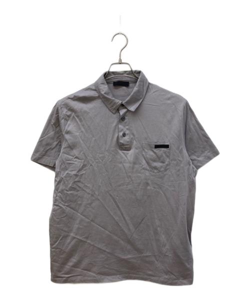 PRADA（プラダ）PRADA (プラダ) ポロシャツ グレー サイズ:XLの古着・服飾アイテム