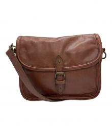 DIESEL Black Gold（ディーゼル ブラック ゴールド）の古着「レザーショルダーバッグ」｜ブラウン