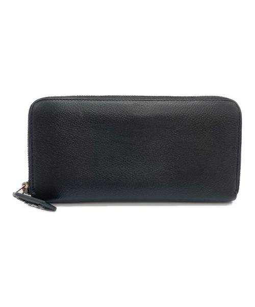 Saint Laurent Paris（サンローランパリ）Saint Laurent Paris (サンローランパリ) 長財布/ラウンドファスナーウォレット ブラックの古着・服飾アイテム