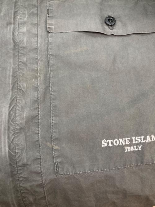 STONE ISLAND（ストーンアイランド）STONE ISLAND (ストーンアイランド) ジップアップシャツジャケット グレー サイズ:Ⅼの古着・服飾アイテム