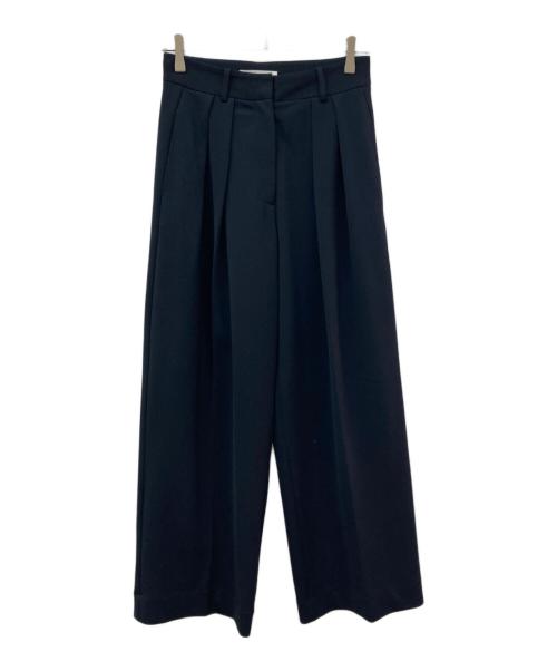 TODAYFUL（トゥデイフル）TODAYFUL (トゥデイフル) Doubletuck Twill Trousers/タックワイドパンツ ブラック サイズ:38の古着・服飾アイテム