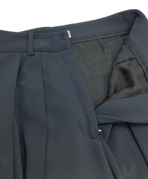 TODAYFUL（トゥデイフル）TODAYFUL (トゥデイフル) Doubletuck Twill Trousers/タックワイドパンツ ブラック サイズ:38の古着・服飾アイテム