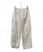 OHOTOROオオトロ）の古着「ナイロンカーゴパンツ」｜アイボリー