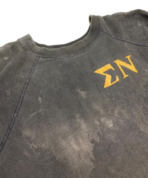 USED（ユーズド）USED (ユーズド) フロッキープリントラグランスウェット ブラック サイズ:-の古着・服飾アイテム