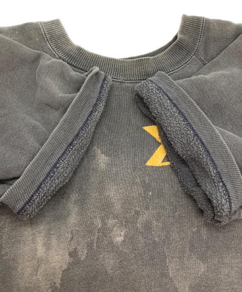 USED（ユーズド）USED (ユーズド) フロッキープリントラグランスウェット ブラック サイズ:-の古着・服飾アイテム