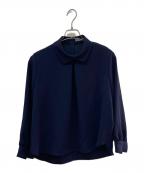 theory luxeセオリーリュクス）の古着「長袖ブラウス」｜ネイビー