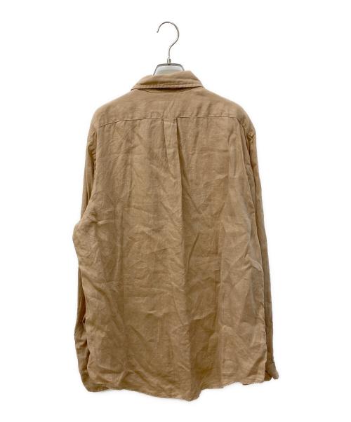 POLO RALPH LAUREN（ポロ・ラルフローレン）POLO RALPH LAUREN (ポロ・ラルフローレン) リネンシャツ ベージュ サイズ:Ⅼの古着・服飾アイテム