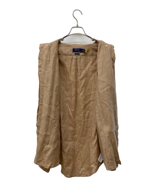 POLO RALPH LAUREN（ポロ・ラルフローレン）POLO RALPH LAUREN (ポロ・ラルフローレン) リネンシャツ ベージュ サイズ:Ⅼの古着・服飾アイテム