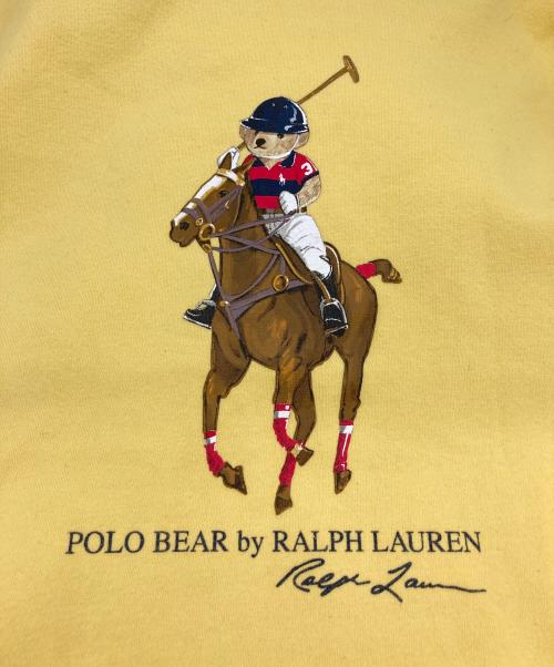 POLO RALPH LAUREN（ポロ・ラルフローレン）POLO RALPH LAUREN (ポロ・ラルフローレン) ポロベアフリースフーディ イエロー サイズ:Lの古着・服飾アイテム