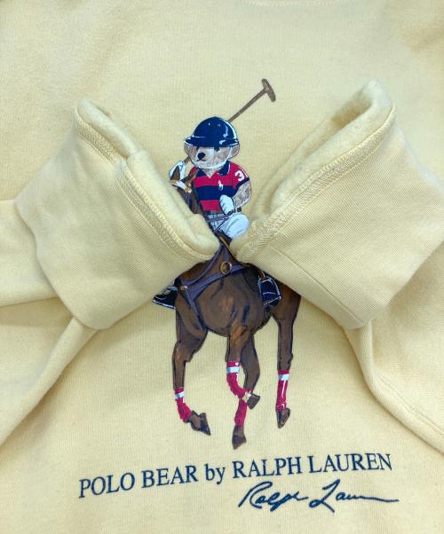 POLO RALPH LAUREN（ポロ・ラルフローレン）POLO RALPH LAUREN (ポロ・ラルフローレン) ポロベアフリースフーディ イエロー サイズ:Lの古着・服飾アイテム