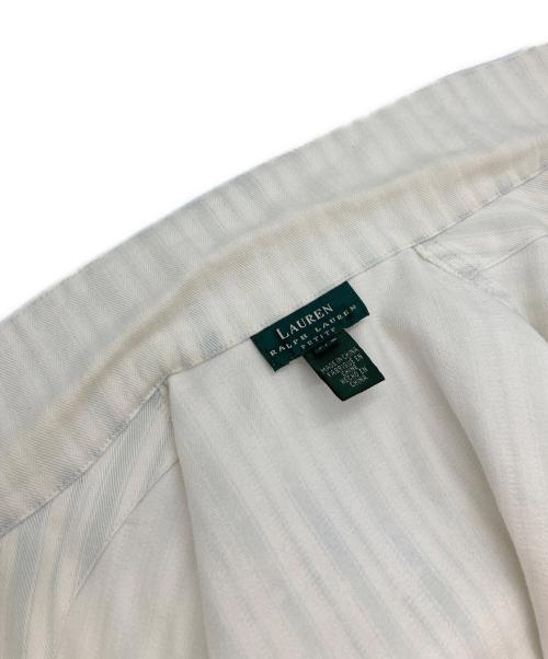 LAUREN RALPH LAUREN（ローレンラルフローレン）LAUREN RALPH LAUREN (ローレンラルフローレン) カバーオール ホワイト×グリーン サイズ:Sの古着・服飾アイテム