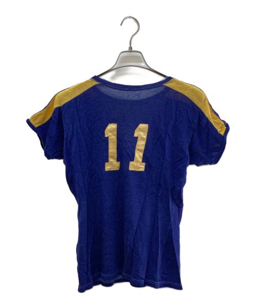 USED（ユーズド）USED (ユーズド) レーヨンゲームシャツ ネイビー×イエロー サイズ:‐の古着・服飾アイテム