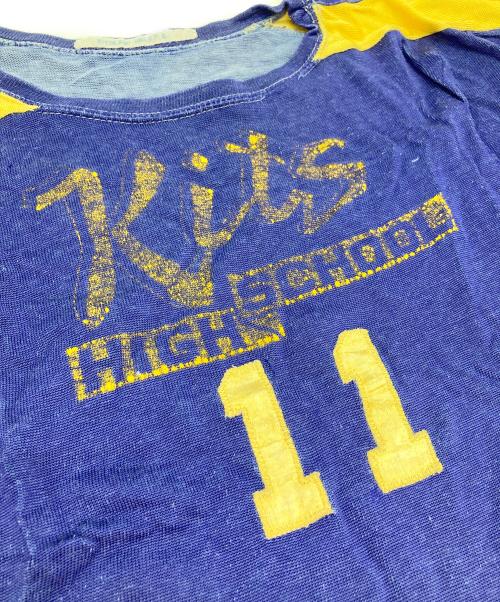 USED（ユーズド）USED (ユーズド) レーヨンゲームシャツ ネイビー×イエロー サイズ:‐の古着・服飾アイテム