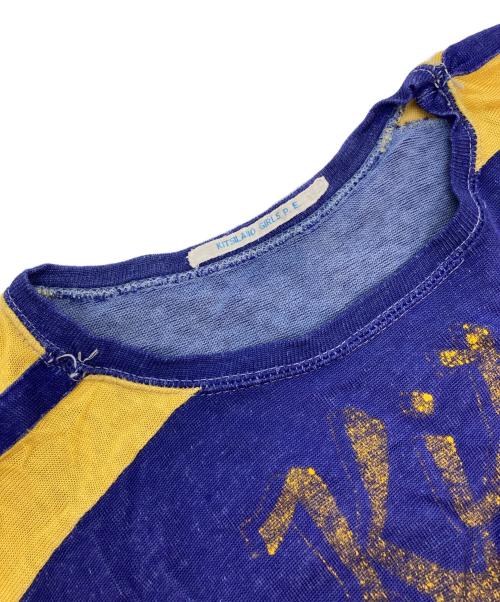 USED（ユーズド）USED (ユーズド) レーヨンゲームシャツ ネイビー×イエロー サイズ:‐の古着・服飾アイテム