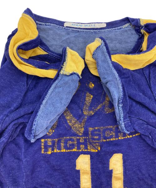 USED（ユーズド）USED (ユーズド) レーヨンゲームシャツ ネイビー×イエロー サイズ:‐の古着・服飾アイテム