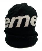 SUPREMEシュプリーム）の古着「big logo beanie/ニット帽」｜ブラック