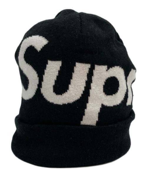 SUPREME（シュプリーム）Supreme (シュプリーム) big logo beanie/ニット帽 ブラックの古着・服飾アイテム