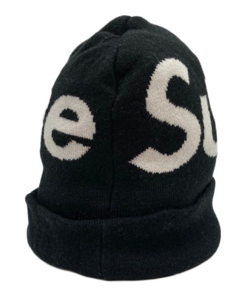 SUPREME（シュプリーム）Supreme (シュプリーム) big logo beanie/ニット帽 ブラックの古着・服飾アイテム