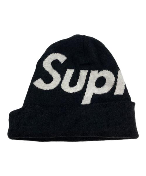 SUPREME（シュプリーム）Supreme (シュプリーム) big logo beanie/ニット帽 ブラックの古着・服飾アイテム