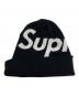 中古・古着 Supreme (シュプリーム) big logo beanie/ニット帽 ブラック：8000円