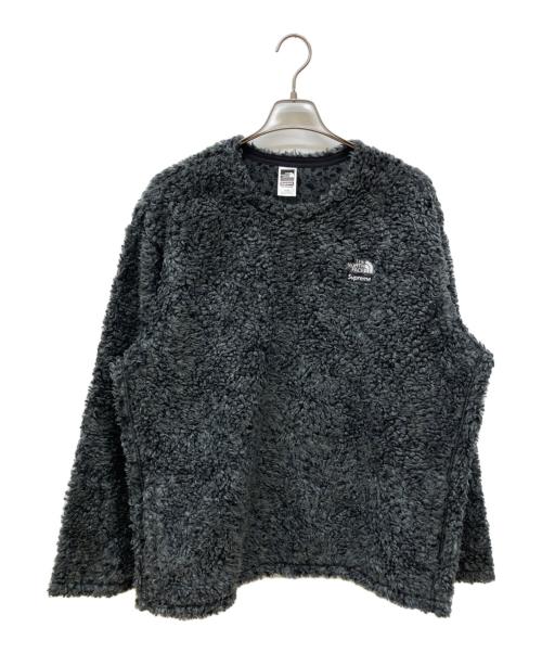 THE NORTH FACE（ザ ノース フェイス）THE NORTH FACE (ザ ノース フェイス) Supreme (シュプリーム) High Pile Fleece Pullover/フリーススウェット グレー サイズ:XLの古着・服飾アイテム