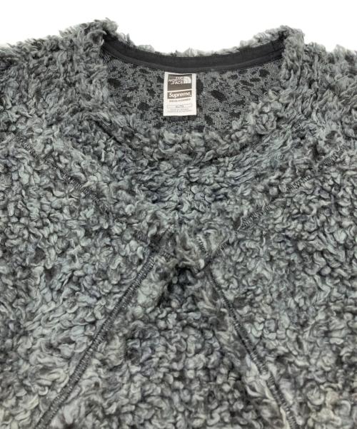 THE NORTH FACE（ザ ノース フェイス）THE NORTH FACE (ザ ノース フェイス) Supreme (シュプリーム) High Pile Fleece Pullover/フリーススウェット グレー サイズ:XLの古着・服飾アイテム