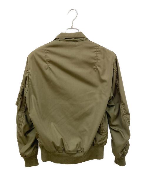 US ARMY（ユーエスアーミー）US ARMY (ユーエスアーミー) CVCタンカースフライトジャケット カーキ サイズ:M-Lの古着・服飾アイテム