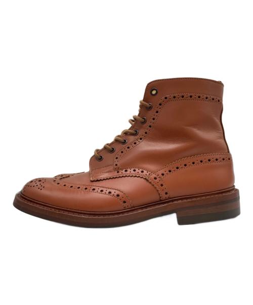 Tricker's（トリッカーズ）Tricker's (トリッカーズ) ウィングチップブーツ ブラウン サイズ:8H5の古着・服飾アイテム