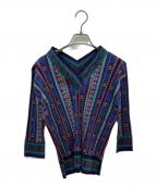 PLEATS PLEASEプリーツプリーズ）の古着「総柄プリーツカットソー」｜マルチカラー