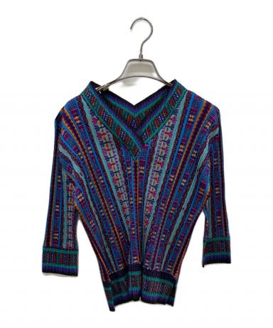 PLEATS PLEASE プリーツプリーズ カットソー 中古・古着通販】PLEATS PLEASE (プリーツプリーズ) 総柄プリーツ