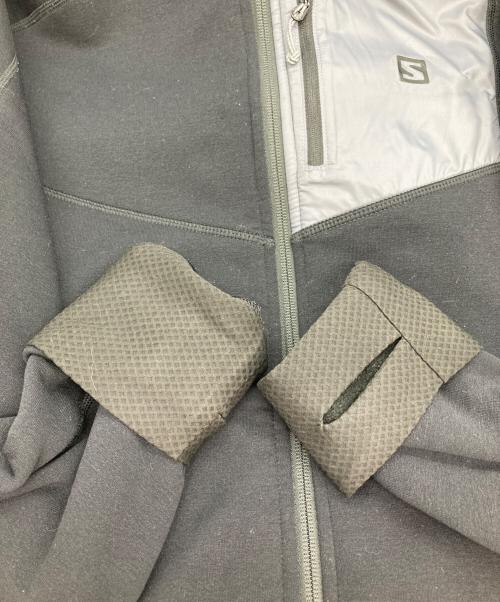 SALOMON（サロモン）SALOMON (サロモン) 裏フリースジップパーカー ブラック サイズ:Ⅼの古着・服飾アイテム