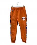 Aape BY A BATHING APEエーエイプ バイ アベイシングエイプ）の古着「スウェットパンツ」｜オレンジ