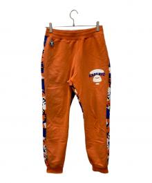 Aape BY A BATHING APE（エーエイプ バイ アベイシングエイプ）の古着「スウェットパンツ」｜オレンジ