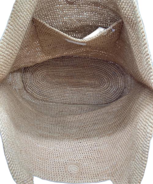 HELEN KAMINSKI（ヘレンカミンスキー）HELEN KAMINSKI (ヘレンカミンスキー) ラージラフィアトートバッグ ベージュの古着・服飾アイテム