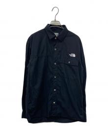 THE NORTH FACE（ザ ノース フェイス）の古着「ロングスリーブヌプシシャツ」｜ブラック
