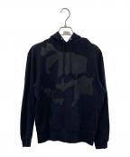 GROUND Yグラウンドワイ）の古着「プリントパーカー」｜ブラック