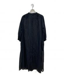 ADIEU TRISTESSE（アデュートリステス）の古着「リネン混シャツワンピース」｜ブラック