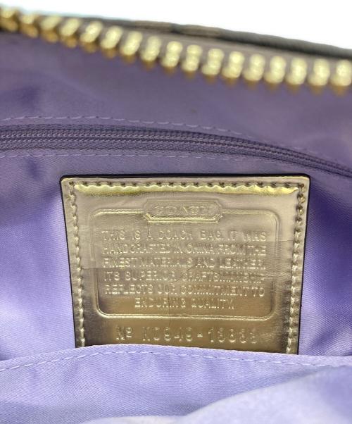 COACH（コーチ）COACH (コーチ) ホーボータイプシグネチャーワンショルダーバッグ ブラウンの古着・服飾アイテム