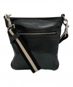 BALLYバリー）の古着「レザーショルダーバッグ」｜ブラック