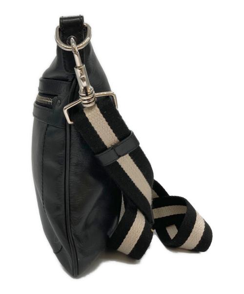 BALLY（バリー）BALLY (バリー) レザーショルダーバッグ ブラックの古着・服飾アイテム