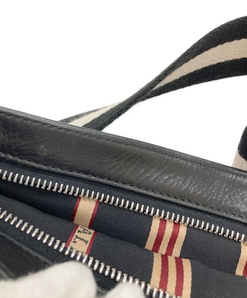 BALLY（バリー）BALLY (バリー) レザーショルダーバッグ ブラックの古着・服飾アイテム