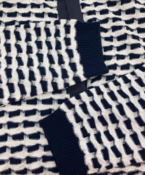 passe present le prmer（パッセプレゾンルプルメ）passe present le prmer (パッセプレゾンルプルメ) カーディガン ネイビー×ホワイト サイズ:1の古着・服飾アイテム