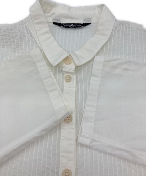 YACCO MARICARD（ヤッコマリカルド）YACCO MARICARD (ヤッコマリカルド) フロントピンタックシャツ ホワイト サイズ:2の古着・服飾アイテム