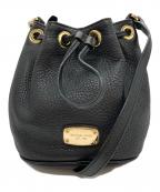 MICHAEL KORSマイケル・コース）の古着「レザー巾着バッグ」｜ブラック