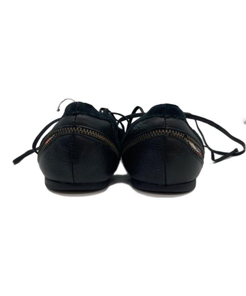 DIESEL（ディーゼル）DIESEL (ディーゼル) スウェードレースサンダル ブラック サイズ:24の古着・服飾アイテム