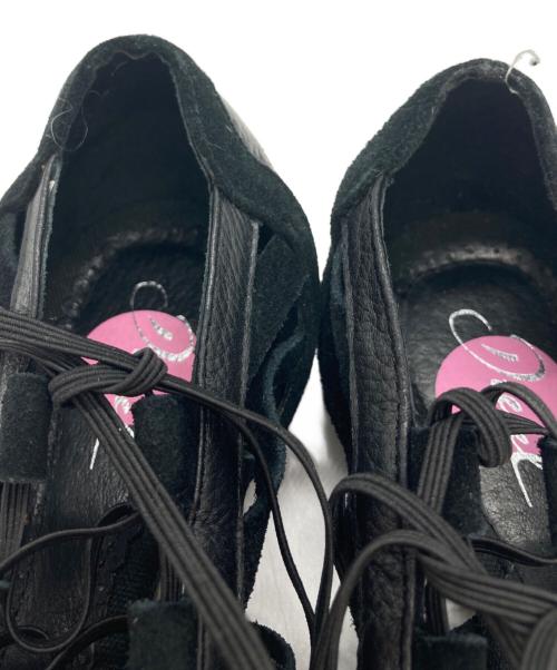 DIESEL（ディーゼル）DIESEL (ディーゼル) スウェードレースサンダル ブラック サイズ:24の古着・服飾アイテム