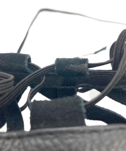 DIESEL（ディーゼル）DIESEL (ディーゼル) スウェードレースサンダル ブラック サイズ:24の古着・服飾アイテム