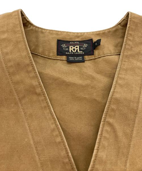 RRL（ダブルアールエル）RRL (ダブルアールエル) キャンバスダックベスト ブラウン サイズ:Sの古着・服飾アイテム