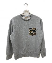 CarHartt（カーハート）の古着「カモ柄ポケットスウェット」｜グレー